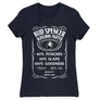 Sötétkék Bud Spencer női rövid ujjú póló - Jack Daniel’s
