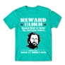 Türkiz Bud Spencer női rövid ujjú póló - Körözés alatt
