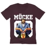 Bordó Bud Spencer férfi V-nyakú póló - Mücke