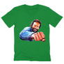 Kép 12/12 - Zöld Bud Spencer férfi V-nyakú póló - Pofon