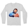 Fehér Bud Spencer férfi hosszú ujjú póló - Pofon