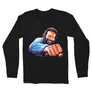 Fekete Bud Spencer férfi hosszú ujjú póló - Pofon