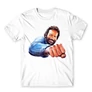 Fehér Bud Spencer férfi rövid ujjú póló - Pofon