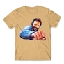 Homok Bud Spencer férfi rövid ujjú póló - Pofon