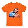 Narancs Bud Spencer férfi rövid ujjú póló - Pofon