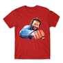 Kép 15/25 - Piros Bud Spencer férfi rövid ujjú póló - Pofon