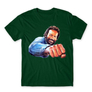 Kép 20/25 - Sötétzöld Bud Spencer férfi rövid ujjú póló - Pofon