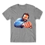 Sportszürke Bud Spencer férfi rövid ujjú póló - Pofon