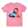 Világos rózsaszín Bud Spencer férfi rövid ujjú póló - Pofon