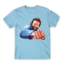 Világoskék Bud Spencer férfi rövid ujjú póló - Pofon