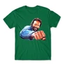 Zöld Bud Spencer férfi rövid ujjú póló - Pofon