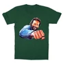 Sötétzöld Bud Spencer gyerek rövid ujjú póló - Pofon