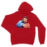 Piros Bud Spencer unisex kapucnis pulóver - Pofon