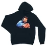 Sötétkék Bud Spencer unisex kapucnis pulóver - Pofon