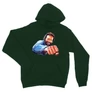 Sötétzöld Bud Spencer unisex kapucnis pulóver - Pofon