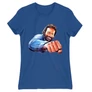 Királykék Bud Spencer női rövid ujjú póló - Pofon