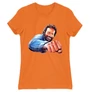 Narancs Bud Spencer női rövid ujjú póló - Pofon