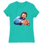 Türkiz Bud Spencer női rövid ujjú póló - Pofon