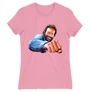 Világos rózsaszín Bud Spencer női rövid ujjú póló - Pofon