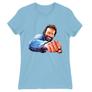 Kép 20/22 - Világoskék Bud Spencer női rövid ujjú póló - Pofon