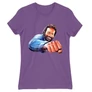 Világoslila Bud Spencer női rövid ujjú póló - Pofon