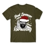 Kép 12/23 - Khaki Bud Spencer férfi rövid ujjú póló - Bud Spencer nélkül nincs Karácsony