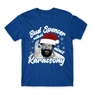 Kép 13/23 - Királykék Bud Spencer férfi rövid ujjú póló - Bud Spencer nélkül nincs Karácsony