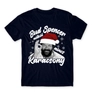 Kép 17/23 - Sötétkék Bud Spencer férfi rövid ujjú póló - Bud Spencer nélkül nincs Karácsony