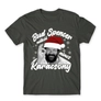 Kép 19/23 - Sötétszürke Bud Spencer férfi rövid ujjú póló - Bud Spencer nélkül nincs Karácsony