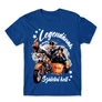Királykék Bud Spencer férfi rövid ujjú póló - Legendának születni kell - Bud és Terence