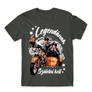 Sötétszürke Bud Spencer férfi rövid ujjú póló - Legendának születni kell - Bud és Terence