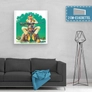 Kép 2/2 - Bud Spencer vászonkép - I’m for the Hippopotamus canvas - 2 cm-es kerettel - Több méretben