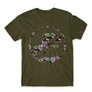Khaki Tropical Jurassic Logo férfi rövid ujjú póló