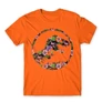Narancs Tropical Jurassic Logo férfi rövid ujjú póló