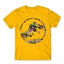 Sárga Tropical Jurassic Logo férfi rövid ujjú póló
