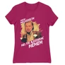 Pink Leonardo DiCaprio mém női rövid ujjú póló - Mikor megkérdezik...