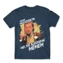 Denim Leonardo DiCaprio mém férfi rövid ujjú póló - Mikor megkérdezik...