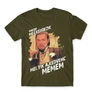 Khaki Leonardo DiCaprio mém férfi rövid ujjú póló - Mikor megkérdezik...