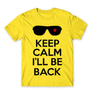 Kép 7/24 - Sárga Terminátor férfi rövid ujjú póló - Keep calm I’ll be Termintator