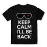 Kép 1/24 - Fekete Terminátor férfi rövid ujjú póló - Keep calm I’ll be Termintator