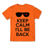 Kép 13/24 - Narancs Terminátor férfi rövid ujjú póló - Keep calm I’ll be Termintator