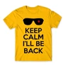 Sárga Terminátor férfi rövid ujjú póló - Keep calm I’ll be Termintator