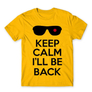 Kép 16/24 - Sárga Terminátor férfi rövid ujjú póló - Keep calm I’ll be Termintator