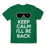 Zöld Terminátor férfi rövid ujjú póló - Keep calm I’ll be Termintator