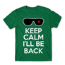 Kép 24/24 - Zöld Terminátor férfi rövid ujjú póló - Keep calm I’ll be Termintator