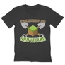 Sötétszürke Minecraft férfi V-nyakú ujjú póló - Everyday I’m shoveling