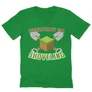 Zöld Minecraft férfi V-nyakú ujjú póló - Everyday I’m shoveling