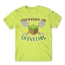 Almazöld Minecraft férfi rövid ujjú póló - Everyday I’m shoveling