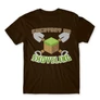 Barna Minecraft férfi rövid ujjú póló - Everyday I’m shoveling