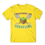 Kép 6/25 - Citromsárga Minecraft férfi rövid ujjú póló - Everyday I’m shoveling